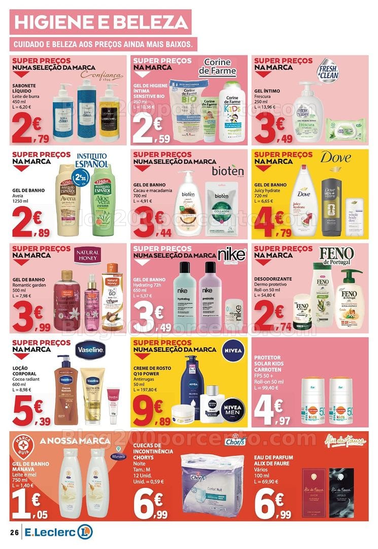 Antevisão Folheto E-LECLERC Promoções de 27 agosto a 2 setembro