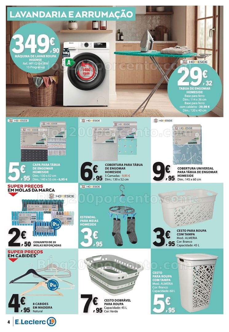 Antevisão Folheto E-LECLERC Bazar Promoções de 27 agosto a 9 setembro
