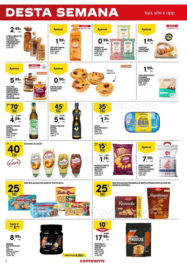 Antevisão Folheto CONTINENTE Promoções Fim de Semana - 28 a 31 agosto