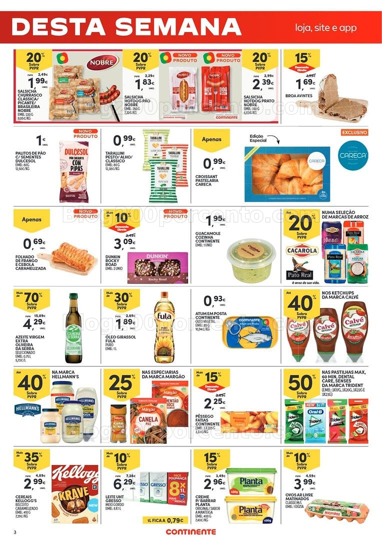 Antevisão Folheto CONTINENTE Promoções Fim de Semana - 7 a 10 agosto - Edição Digital