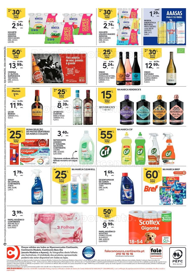 Antevisão Folheto CONTINENTE Promoções Fim de Semana - 7 a 10 agosto - Edição Digital