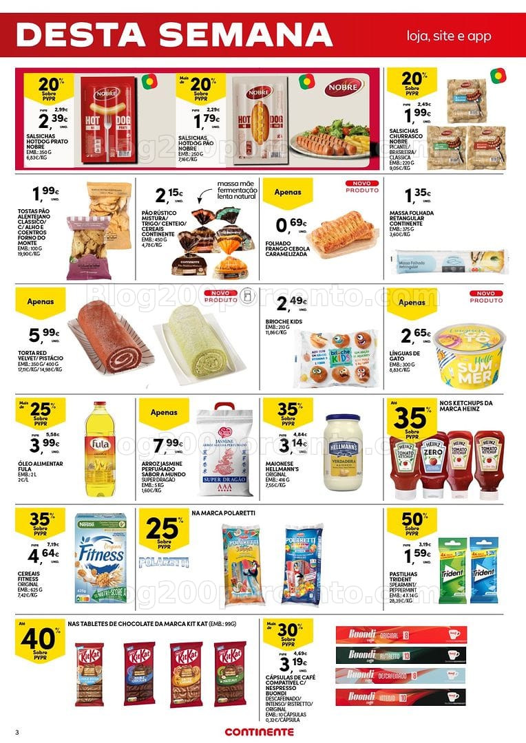 Antevisão Folheto CONTINENTE Promoções Fim de Semana - 14 a 17 agosto - Edição Digital