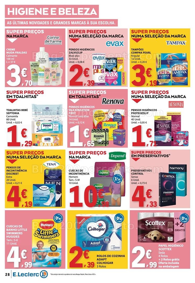 Antevisão Folheto E-LECLERC Promoções de 20 a 26 agosto