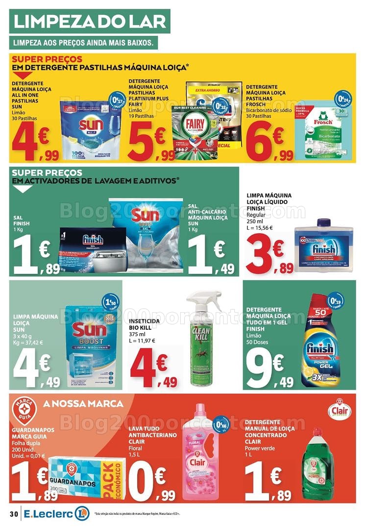 Antevisão Folheto E-LECLERC Promoções de 20 a 26 agosto
