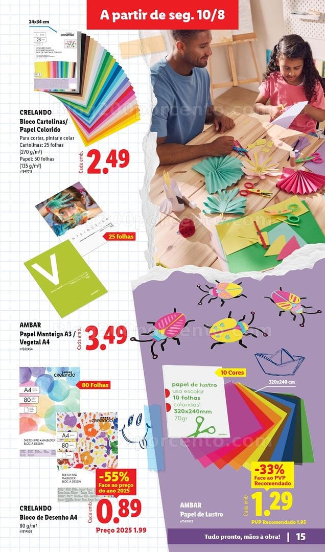 Antevisão Folheto LIDL Especial Regresso às Aulas Promoções a partir de 10 agosto e 7 setembro