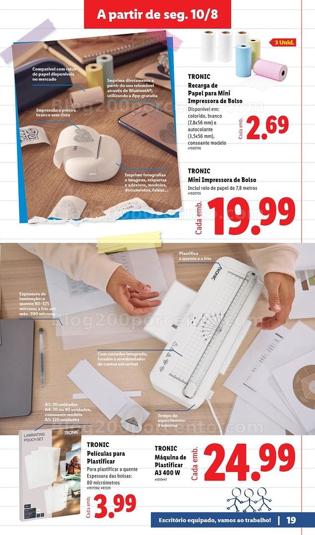 Antevisão Folheto LIDL Especial Regresso às Aulas Promoções a partir de 10 agosto e 7 setembro