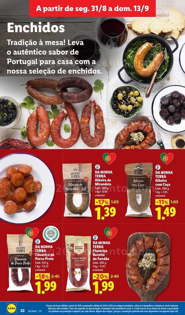 Antevisão Folheto LIDL Especial Queijos e Enchidos Promoções de 31 agosto a 27 setembro