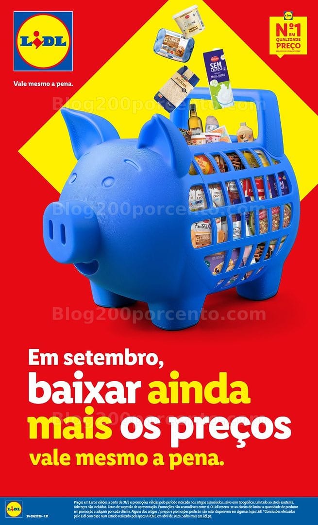 Antevisão Folheto LIDL Baixa de Preços Promoções de 31 agosto a 27 setembro