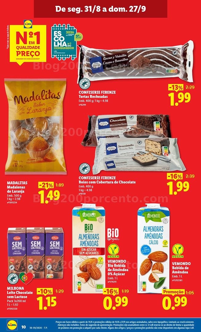 Antevisão Folheto LIDL Baixamos os Preços Promoções de 31 agosto a 27 setembro
