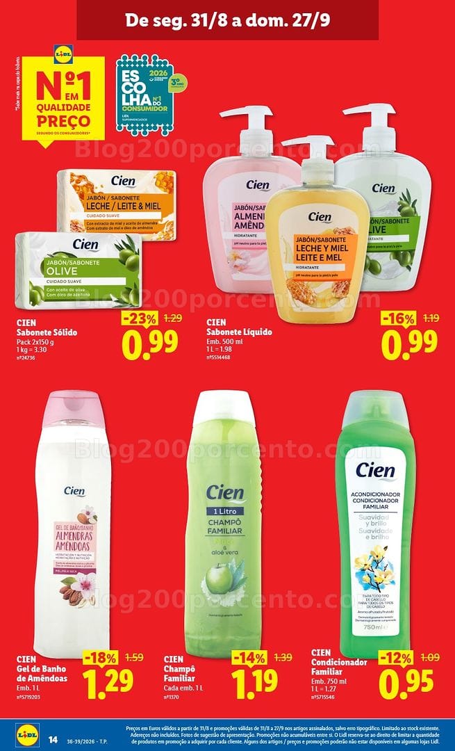 Antevisão Folheto LIDL Baixamos os Preços Promoções de 31 agosto a 27 setembro