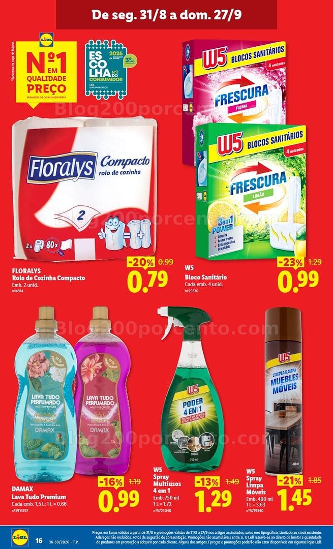 Antevisão Folheto LIDL Baixamos os Preços Promoções de 31 agosto a 27 setembro