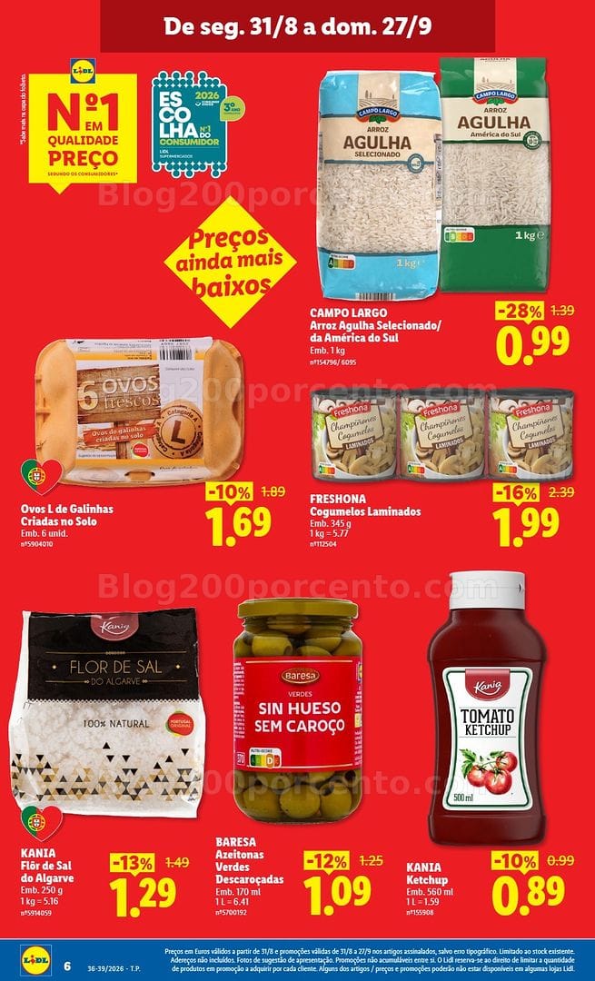Antevisão Folheto LIDL Baixamos os Preços Promoções de 31 agosto a 27 setembro