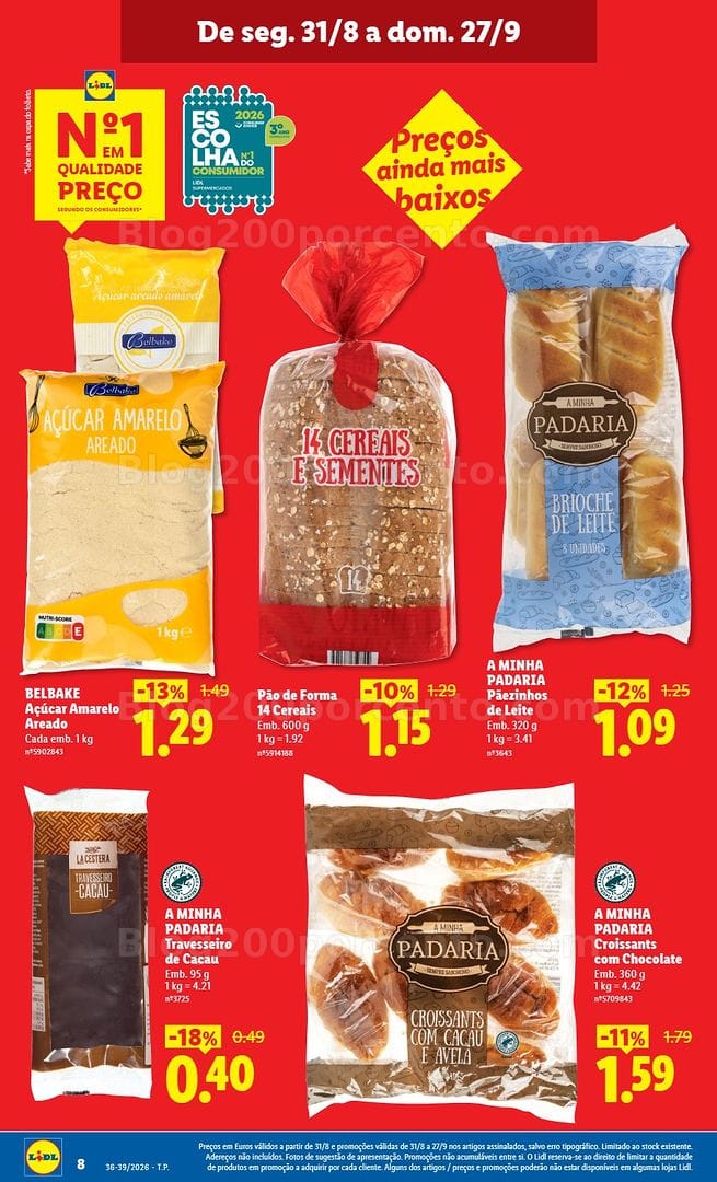 Antevisão Folheto LIDL Baixamos os Preços Promoções de 31 agosto a 27 setembro