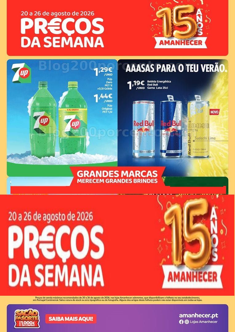 Antevisão Folheto AMANHECER Promoções de 20 a 26 agosto