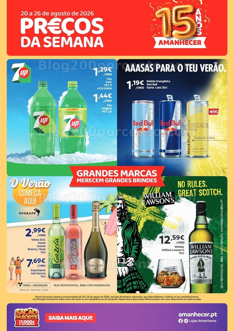 Antevisão Folheto AMANHECER Promoções de 20 a 26 agosto