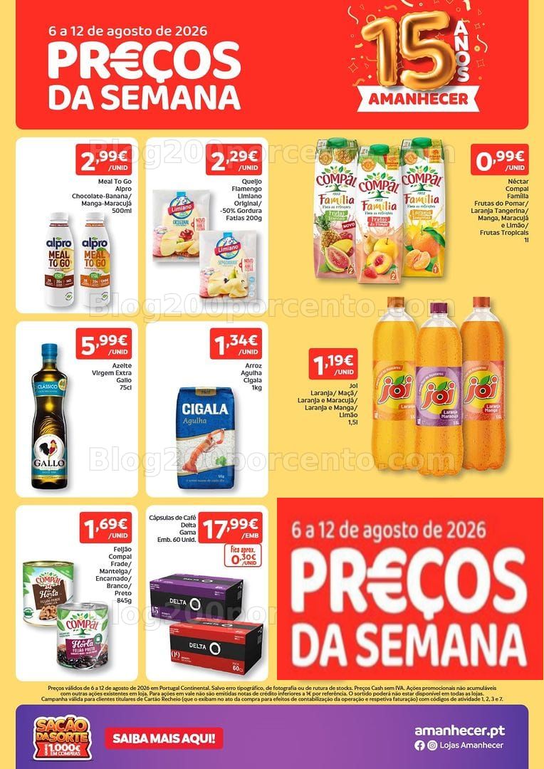 Antevisão Folheto AMANHECER Promoções de 6 a 12 agosto