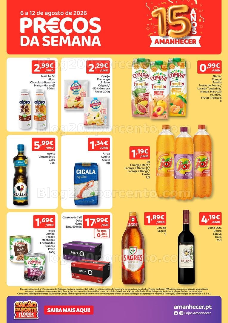 Antevisão Folheto AMANHECER Promoções de 6 a 12 agosto