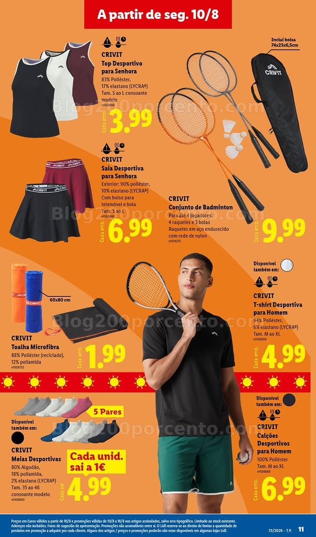 Antevisão Folheto LIDL Bazar Promoções de 10 a 20 agosto - Edição Digital
