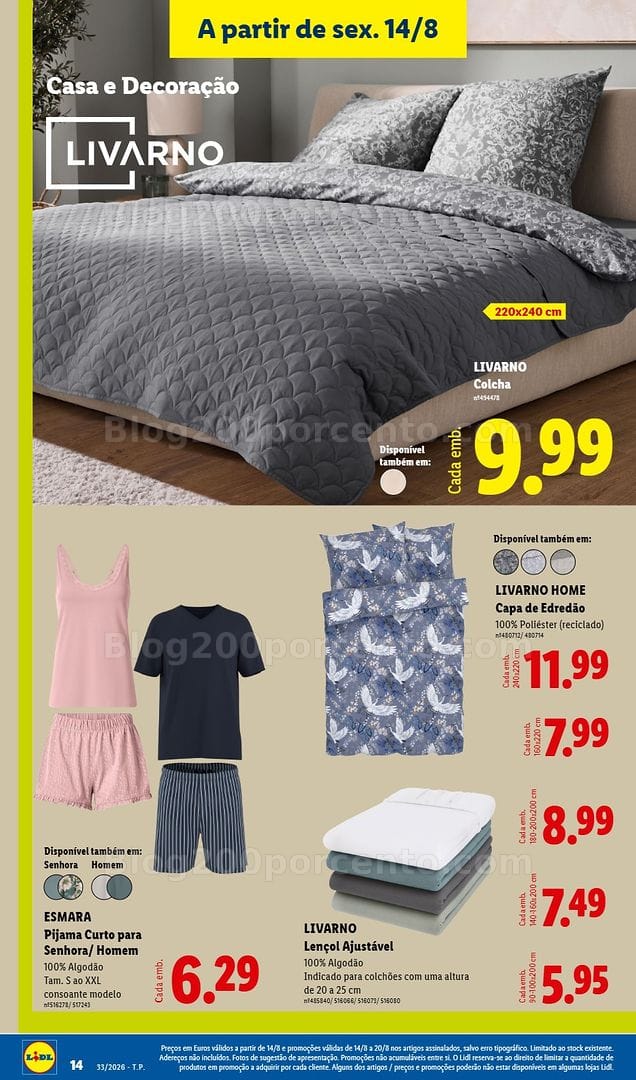 Antevisão Folheto LIDL Bazar Promoções de 10 a 20 agosto - Edição Digital