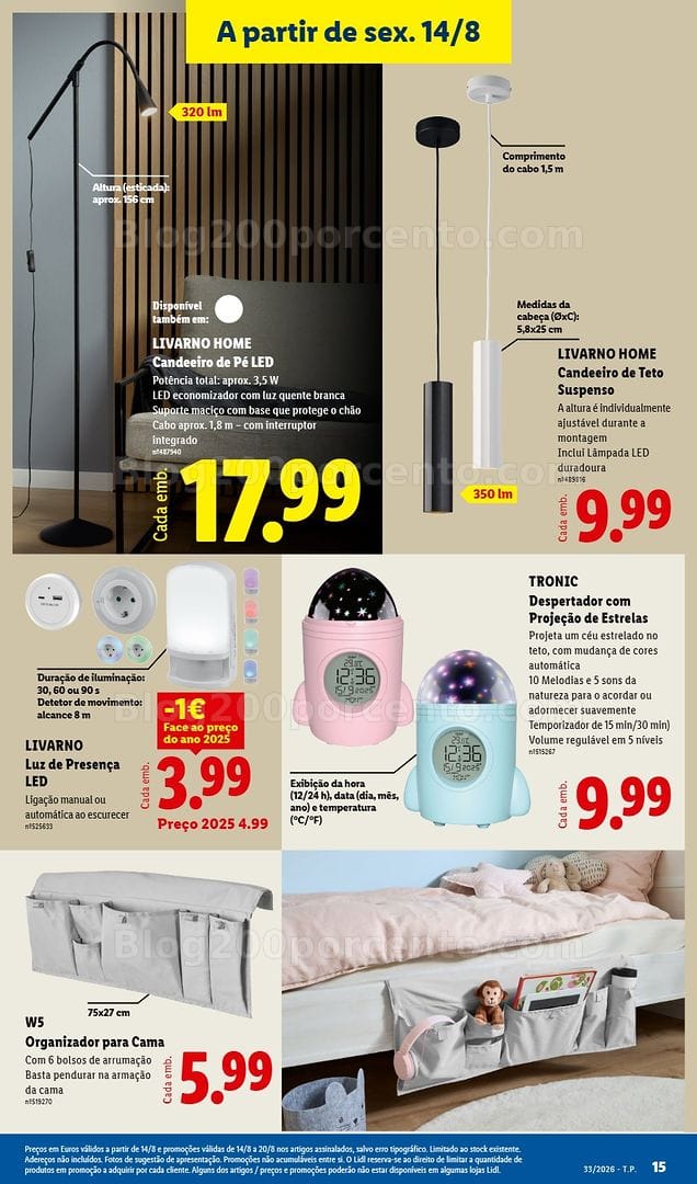 Antevisão Folheto LIDL Bazar Promoções de 10 a 20 agosto - Edição Digital
