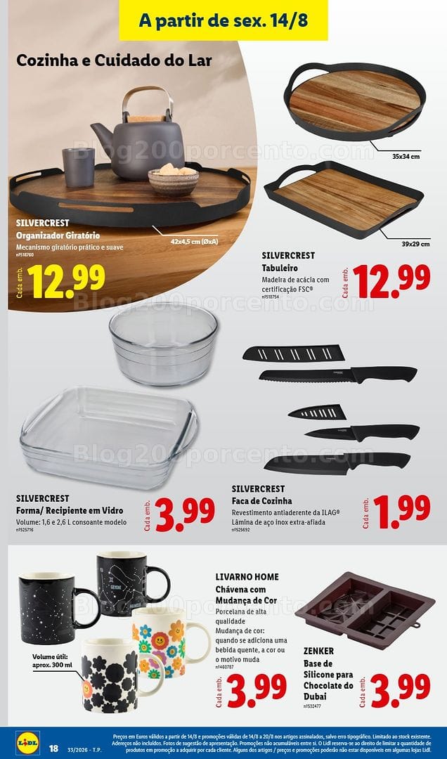 Antevisão Folheto LIDL Bazar Promoções de 10 a 20 agosto - Edição Digital