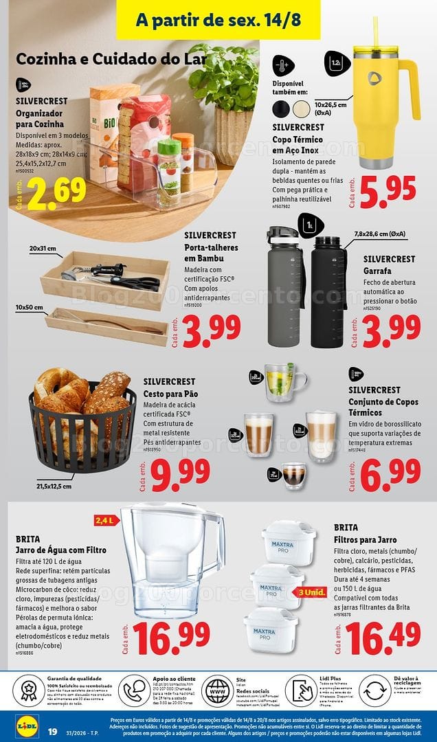 Antevisão Folheto LIDL Bazar Promoções de 10 a 20 agosto - Edição Digital