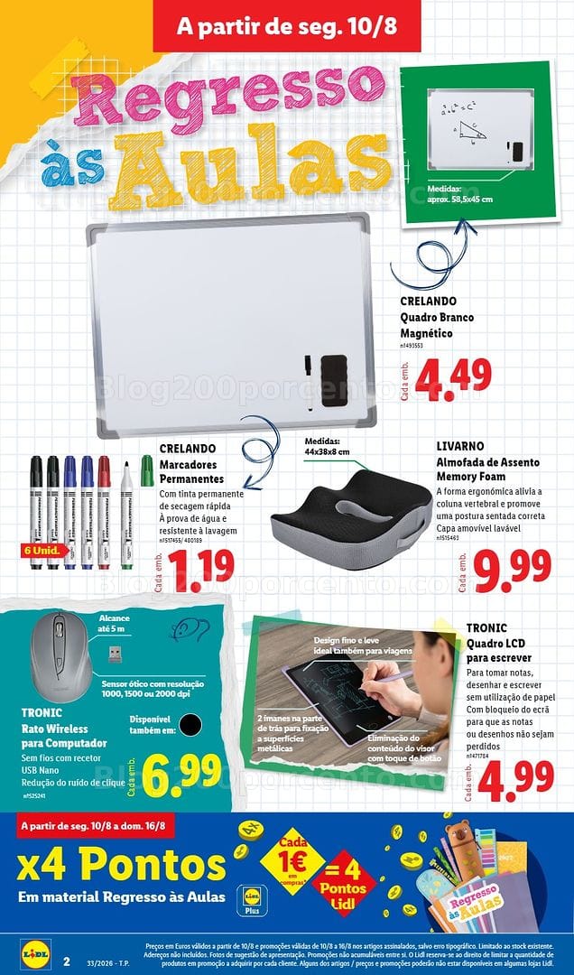 Antevisão Folheto LIDL Bazar Promoções de 10 a 20 agosto - Edição Digital