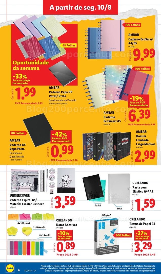 Antevisão Folheto LIDL Bazar Promoções de 10 a 20 agosto - Edição Digital