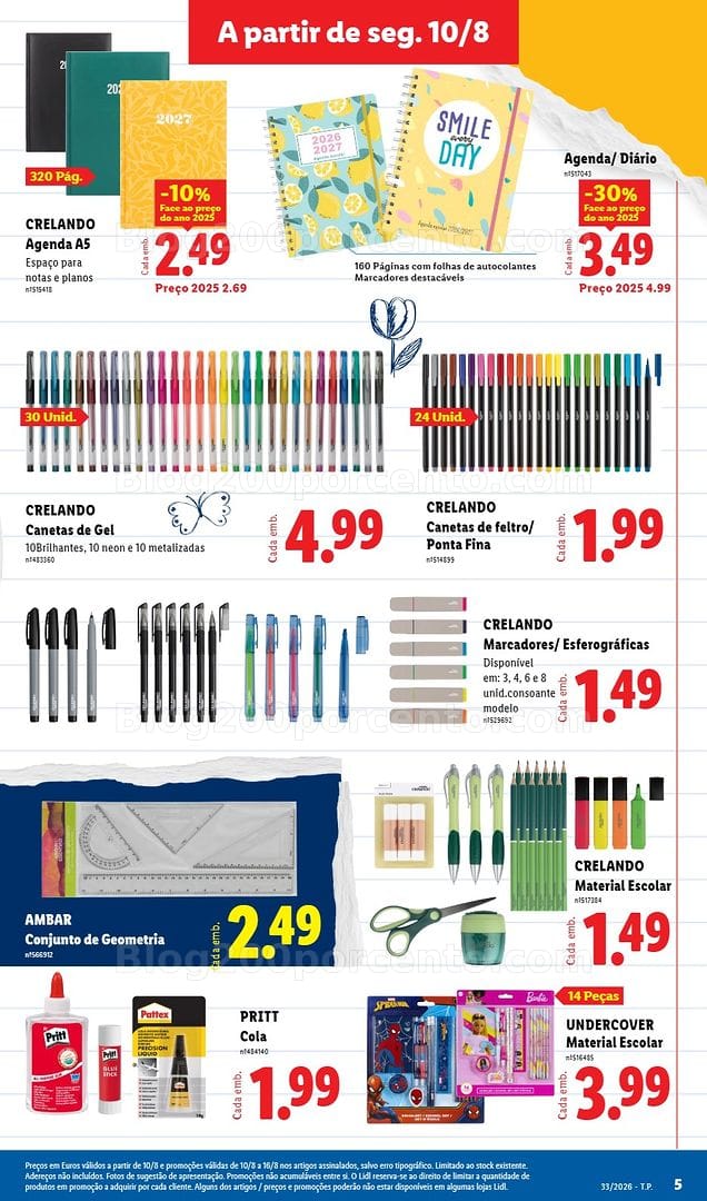 Antevisão Folheto LIDL Bazar Promoções de 10 a 20 agosto - Edição Digital