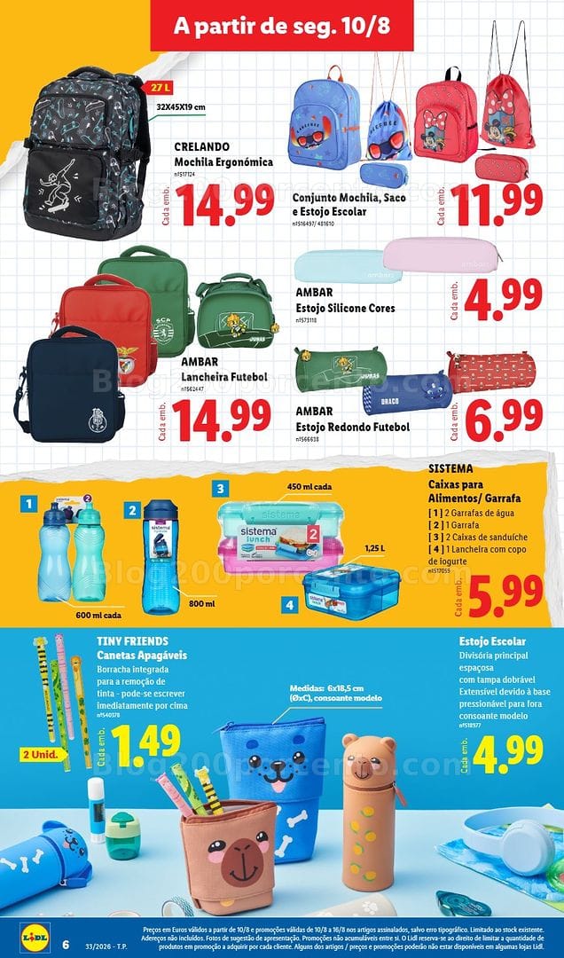 Antevisão Folheto LIDL Bazar Promoções de 10 a 20 agosto - Edição Digital