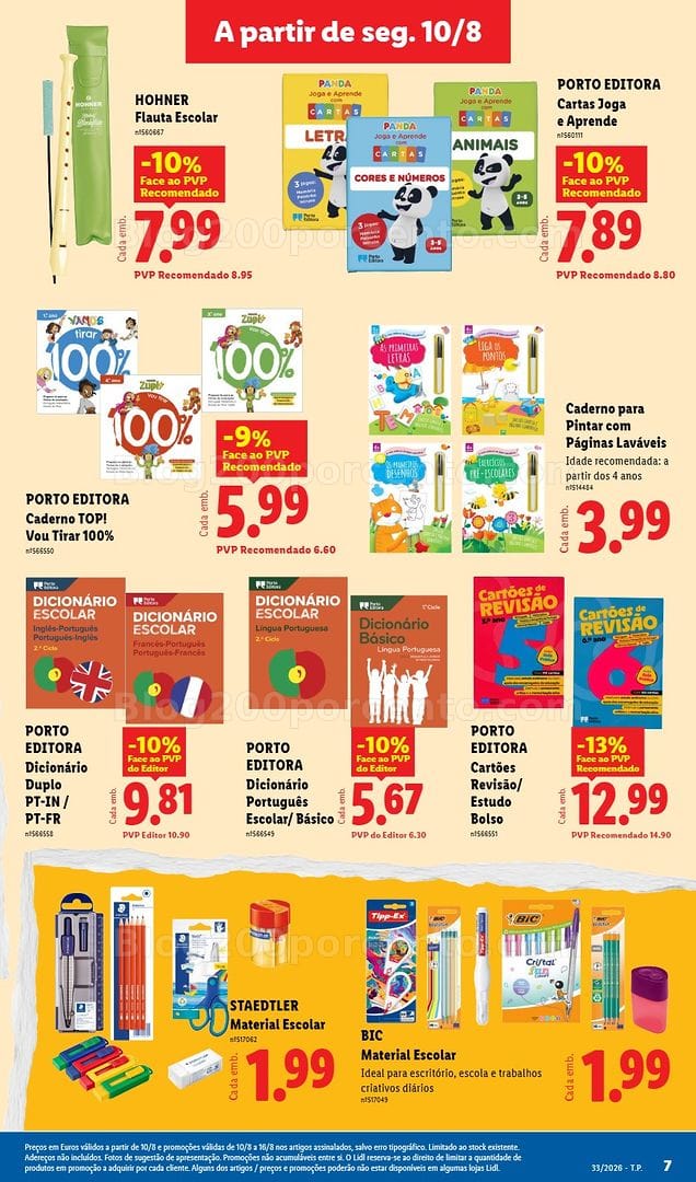 Antevisão Folheto LIDL Bazar Promoções de 10 a 20 agosto - Edição Digital