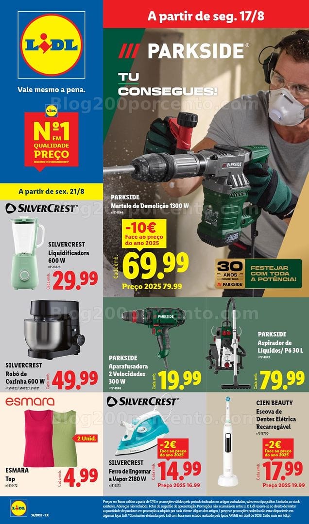 Antevisão Folheto LIDL Bazar Promoções de 17 a 27 agosto - Edição Digital