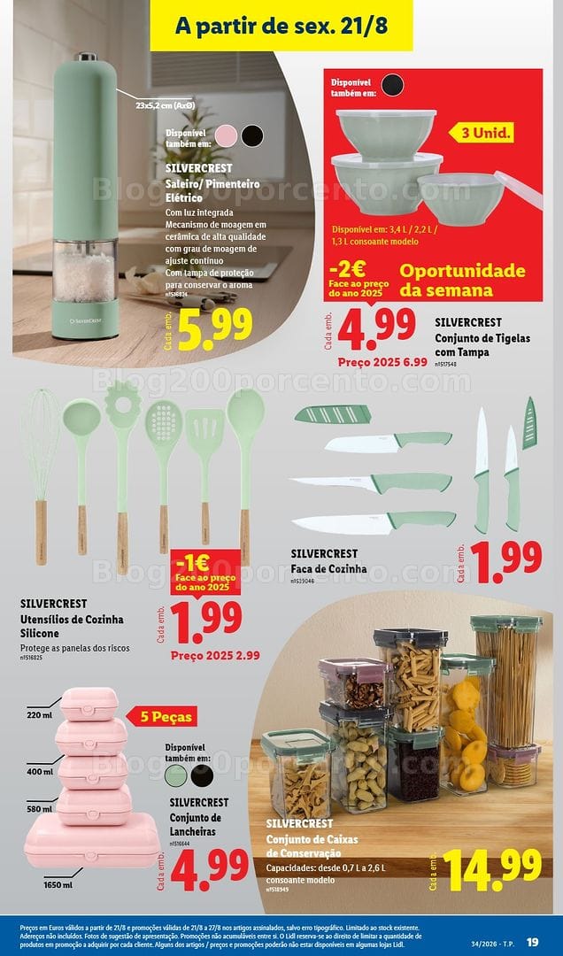 Antevisão Folheto LIDL Bazar Promoções de 21 a 27 agosto - Edição Digital