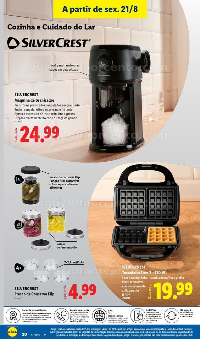 Antevisão Folheto LIDL Bazar Promoções de 21 a 27 agosto - Edição Digital