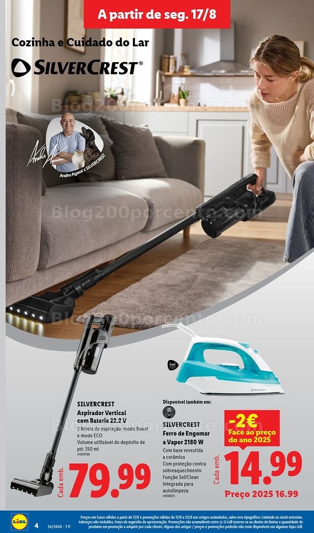 Antevisão Folheto LIDL Silvercrest - Cozinha e Cuidado do Lar Promoções de 17 a 27 agosto