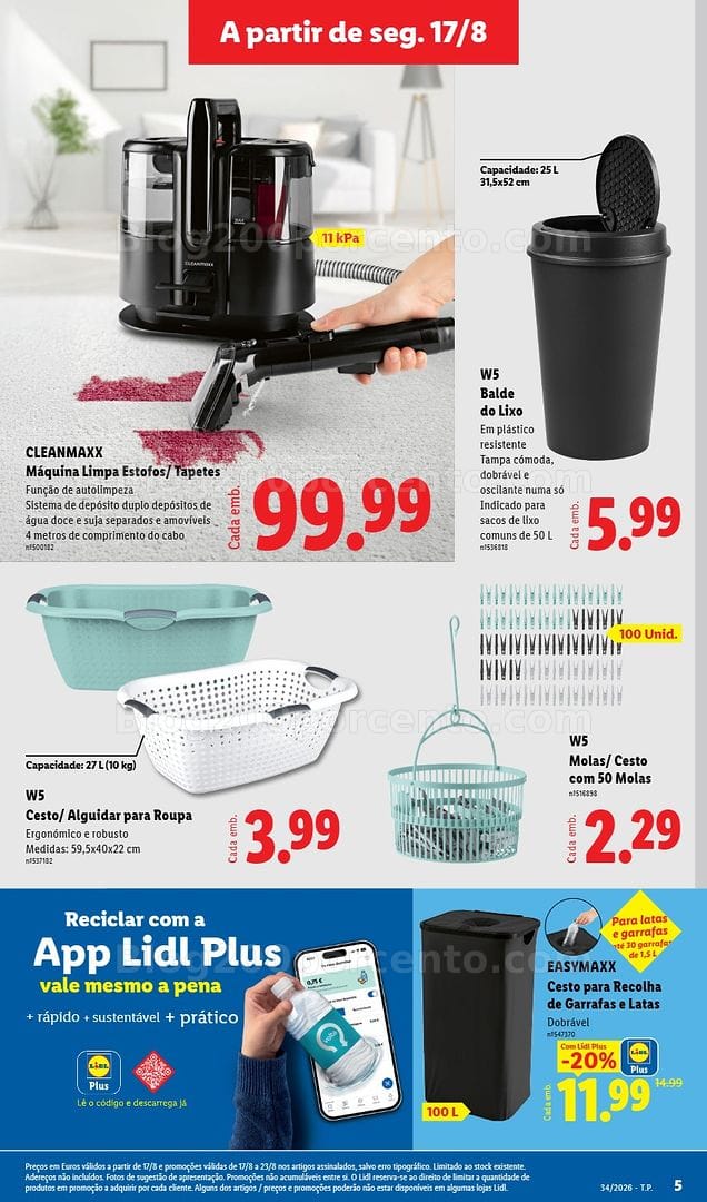 Antevisão Folheto LIDL Bazar Promoções de 17 a 27 agosto - Edição Digital