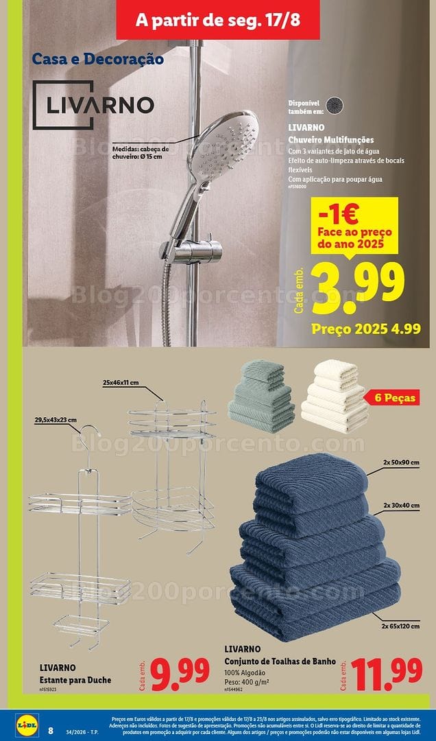 Antevisão Folheto LIDL Bazar Promoções de 17 a 27 agosto - Edição Digital