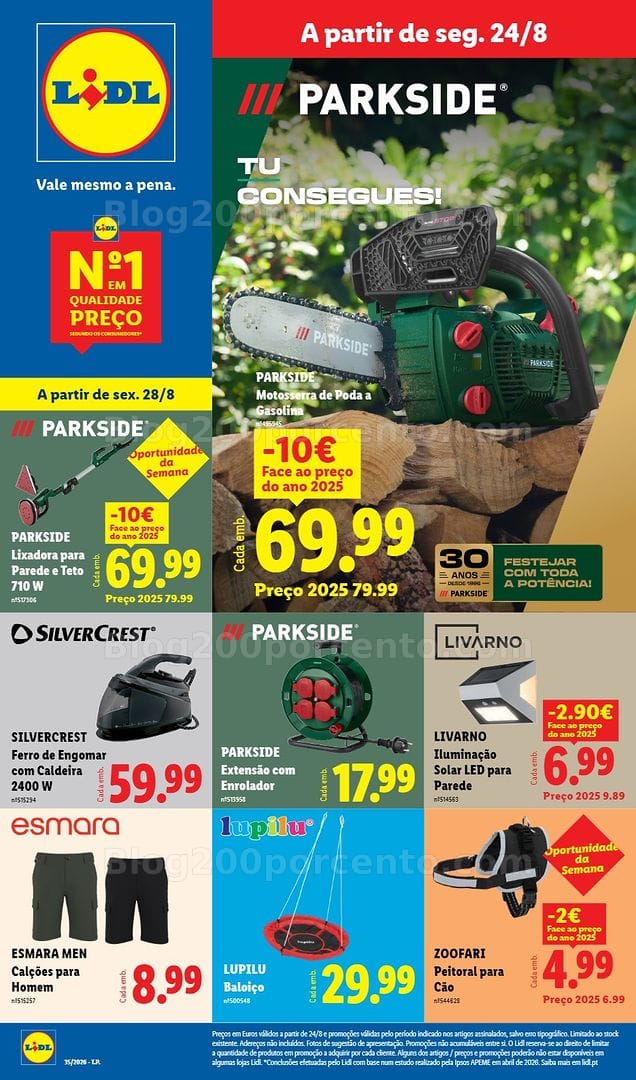 Antevisão Folheto LIDL Bazar 24 agosto a 3 setembro - Edição Digital