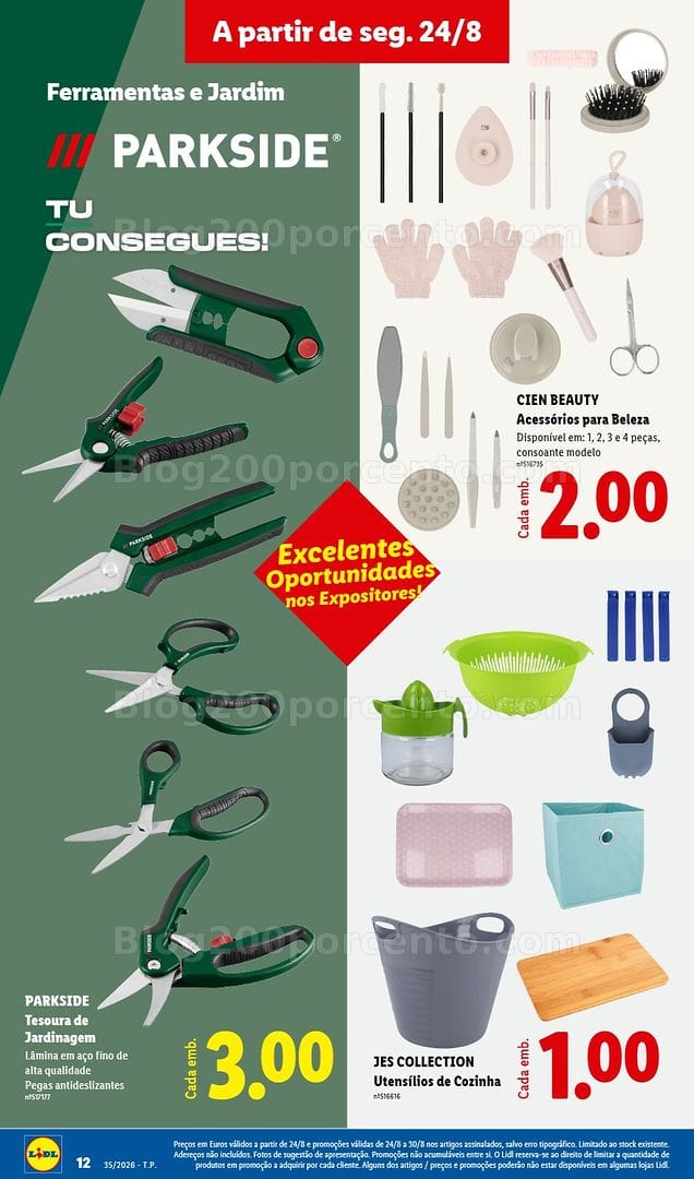 Antevisão Folheto LIDL Bazar 24 agosto a 3 setembro - Edição Digital