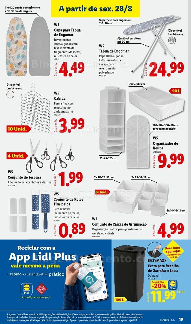 Antevisão Folheto LIDL Bazar 24 agosto a 3 setembro - Edição Digital