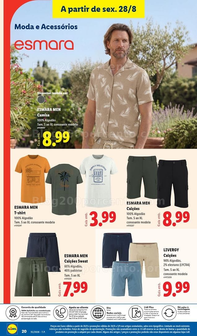 Antevisão Folheto LIDL Bazar 24 agosto a 3 setembro - Edição Digital