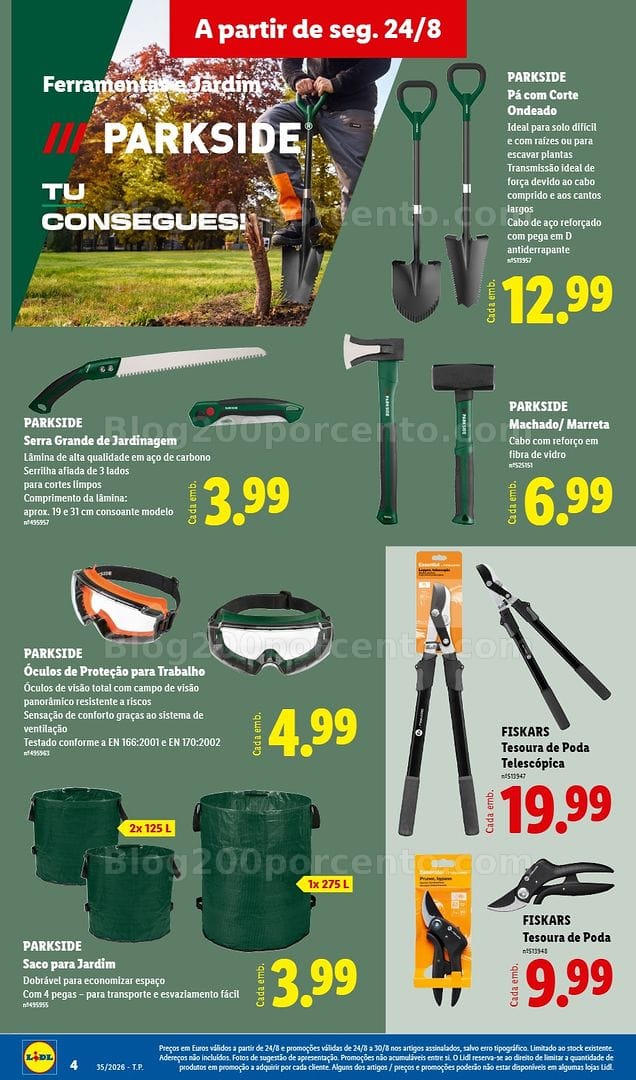 Antevisão Folheto LIDL Bazar 24 agosto a 3 setembro - Edição Digital