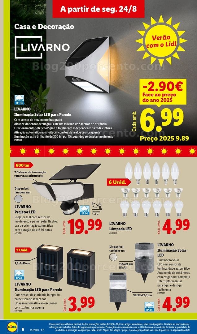 Antevisão Folheto LIDL Bazar 24 agosto a 3 setembro - Edição Digital