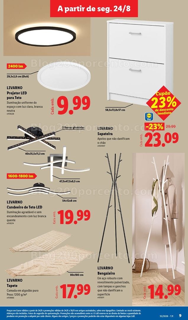 Antevisão Folheto LIDL Bazar 24 agosto a 3 setembro - Edição Digital