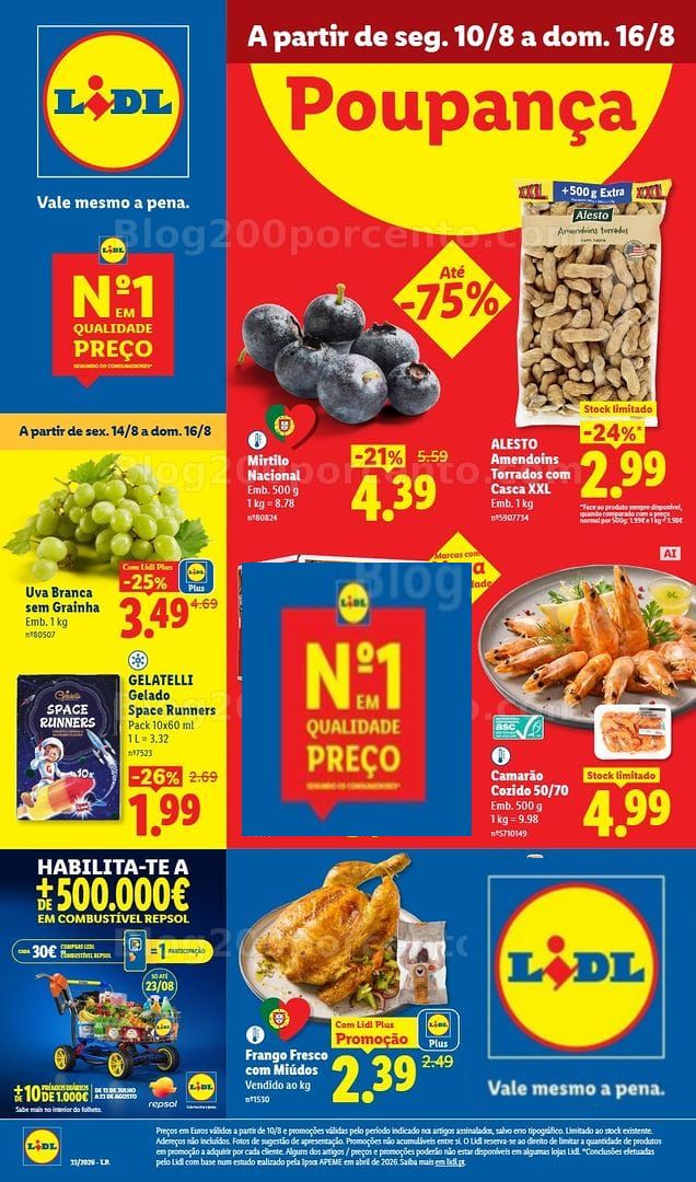 Antevisão Folheto LIDL Promoções de 10 a 16 agosto - Edição Digital