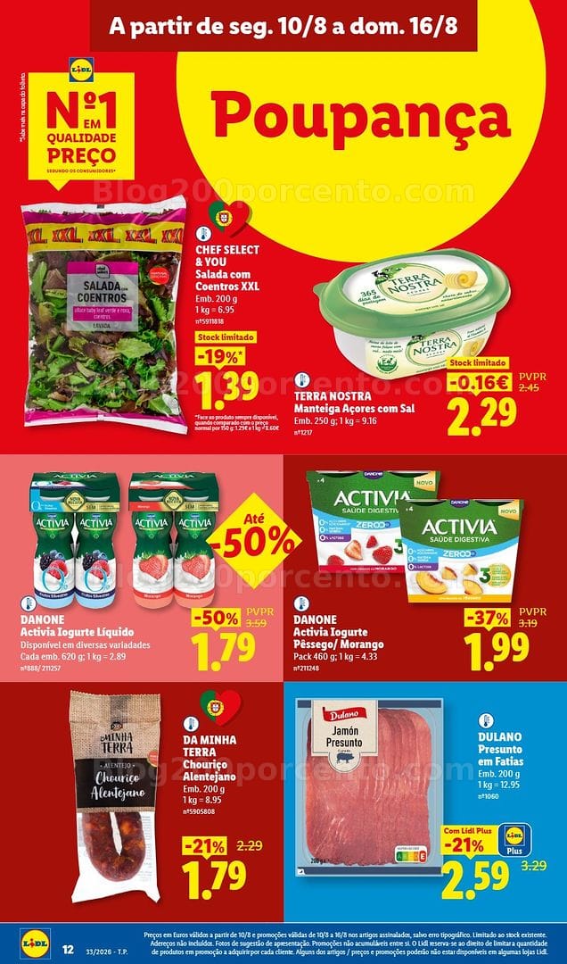 Antevisão Folheto LIDL Promoções de 10 a 16 agosto - Edição Digital