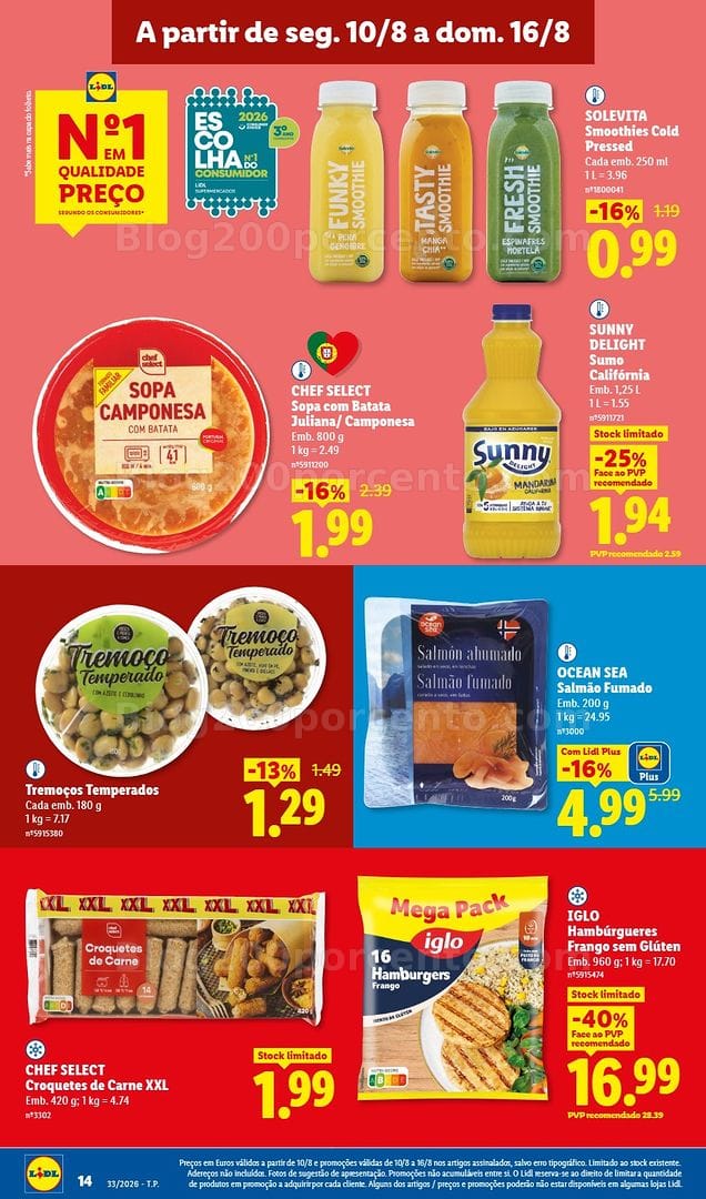 Antevisão Folheto LIDL Promoções de 10 a 16 agosto - Edição Digital