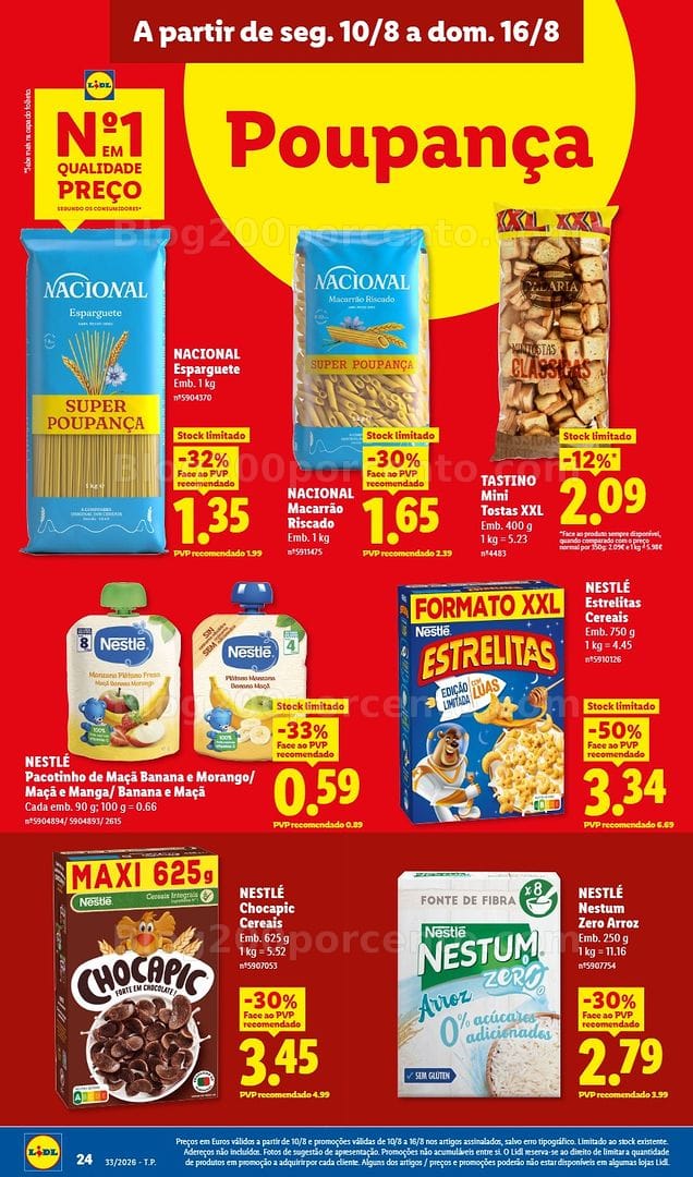 Antevisão Folheto LIDL Promoções de 10 a 16 agosto - Edição Digital