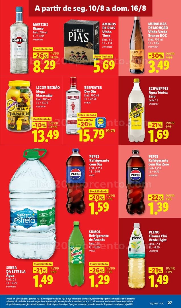 Antevisão Folheto LIDL Promoções de 10 a 16 agosto - Edição Digital