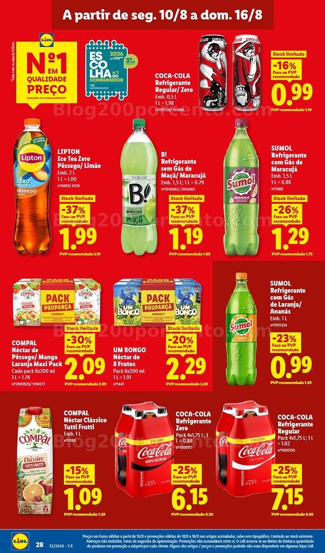 Antevisão Folheto LIDL Promoções de 10 a 16 agosto - Edição Digital